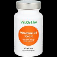 VitOrtho Vitamine D3 3000 IE Softgels 60st - thumbnail