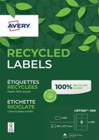 Etiket avery lr7165-100 99.1x67.7mm wit 800st - thumbnail