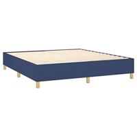 Boxspring met matras stof blauw 160x200 cm - thumbnail