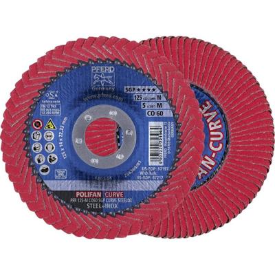 PFERD TOOLS 67689056 Co Sgp Curve Steelox Lamellenschijf Diameter 125 mm Boordiameter 22.23 mm 10 stuk(s)