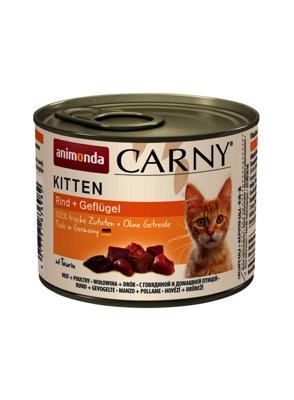 animonda Carny Kitten - rund met gevogelte - 6 x 200 g