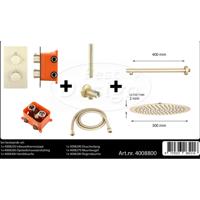 Best Design Best-Design "One-Pack" Inbouw-Regendoucheset "Nancy-M-300" Mat-Goud - thumbnail