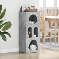 Dressoir Beton Grijs 40 x 35 x 100,5 cm Bewerkt hout - thumbnail
