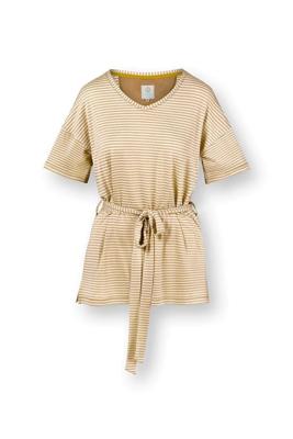 Pip Studio Tonya Top Korte Mouw Little Sumo Stripe Zand M