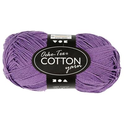 Creativ Company Katoengaren, paars, 50gr, 170m Creativ Company Katoengaren, paars, 50gr, 170m