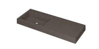 Wastafel INK Momento 1200x450x90 mm Quartz beton 3421445 - thumbnail
