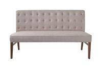 Rivièra Maison Eetkamerbank 'Cape Breton' Linen, kleur Flax - thumbnail