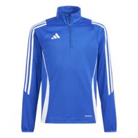 adidas Tiro 24 Trainingstrui 1/4-Zip Kids Blauw Wit - thumbnail