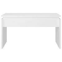 Salontafel 68x50x38 cm spaanplaat wit - thumbnail