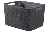 Curver Jute Mandje L 20L Donkergrijs - thumbnail
