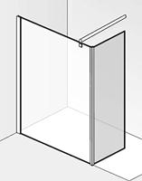 Saqu Modulo inloopdouche met zijwand incl. antikalk 90x30x210cm chroom - thumbnail