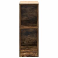 Garagekast 30x51x85 cm massief grenenhout gerookt eiken - thumbnail