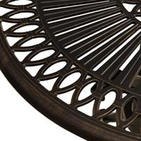 Tuintafel 62x62x65 cm gietaluminium bronskleurig - thumbnail