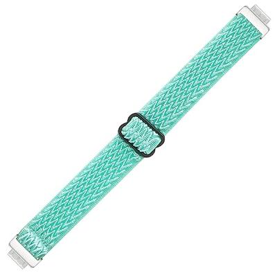 FitBit Inspire 2 & Ace 3 Elastische solo loop nylon bandje - Turquoise