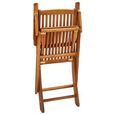 Tuinstoelen inklapbaar 2 st massief acaciahout - thumbnail