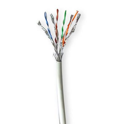 Nedis CCBG8548GY305S Netwerk Kabel Rol Cat7 Solid S/ftp Koper 305.0 M Binnenshuis Rond Lszh Grijs Doos