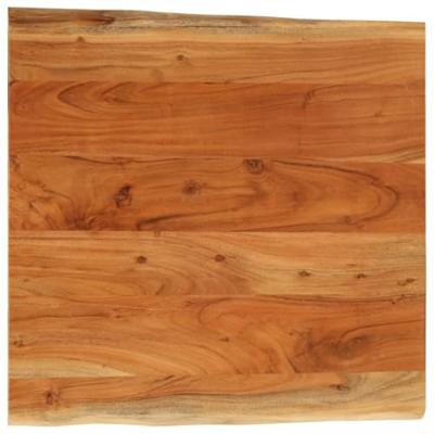 Tafelblad vierkant natuurlijke rand 60x60x3,8 cm acaciahout