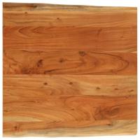 Tafelblad vierkant natuurlijke rand 60x60x3,8 cm acaciahout - thumbnail