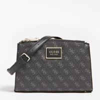 GUESS crossbody tas Tyren antraciet - thumbnail