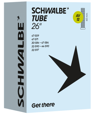 SCHWALBE tube #12 30/47-559/597 av40