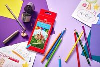 Faber Castell Kleurpotloden zeskantig in kartonnen - thumbnail