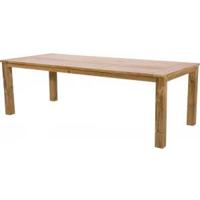 Tuintafel recycled teak met blokpoten 240 cm - thumbnail