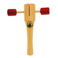 Rattlesnake t shaker junior 14 x 10 x 3,5 cm hout donkerrood - thumbnail