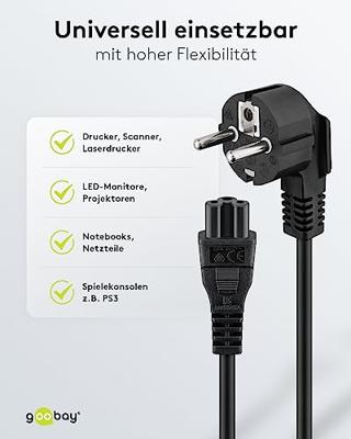 goobay Eurostekker > C5 voedingskabel