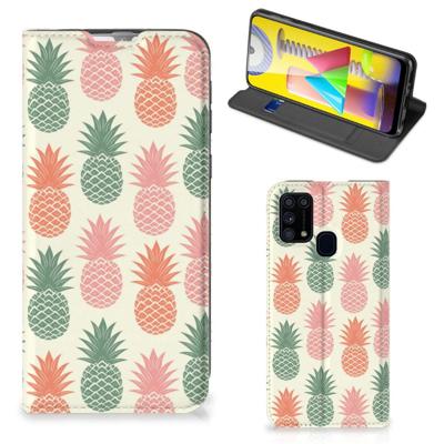 Samsung Galaxy M31 | Flip Style Cover | Ananas