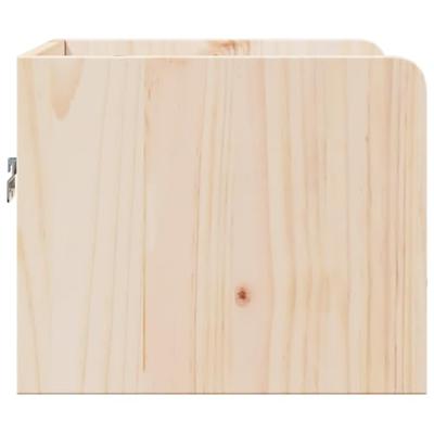 Nachtkastje 2 pcs Bruin 38 x 36 x 29,5 cm Massief grenenhout