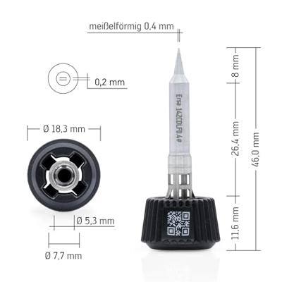 Ersa 0142CDLF04/SB Soldeerpunt Beitelvorm Grootte soldeerpunt 0.40 mm Inhoud: 1 stuk(s) Ersa 0142CDLF04/SB Soldeerpunt Beitelvorm Grootte soldeerpunt 0.40 mm Inhoud: 1 stuk(s)