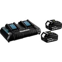 Makita Accessoires 18V Li-Ion accu Starterset LXT DC18RD + 2x BL1860B in Mbox - 198077-8 - thumbnail