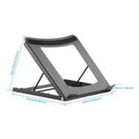 Manhattan 462129 laptopstandaard Zwart 39,6 cm (15.6") - thumbnail