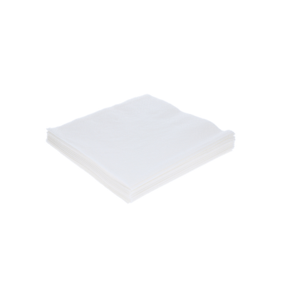 Servet 2 laags 1/4 vouw 33x33cm papier wit BIO