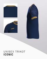 JAKO 4224 Shirt Iconic Km - Navy/Marine/Goud - S - thumbnail
