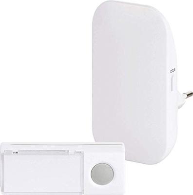 Draadloze deurbel Complete set Met naambord Heidemann 70807 HX Brilliant 230 V