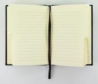 Kangaro K-5106 Alfabetboek A6 A-Z Linnen Hard Cover Zwart, 208 Pagina&apos;s, Leeslint, Elastiek - thumbnail