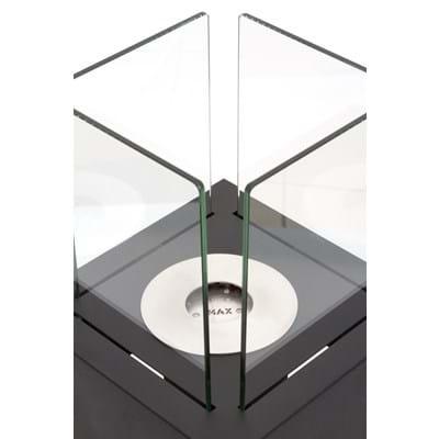 Qlima FFB 022 openhaard Draagbare open haard Bio-ethanol Zwart, Transparant