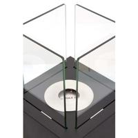 Qlima FFB 022 openhaard Draagbare open haard Bio-ethanol Zwart, Transparant - thumbnail