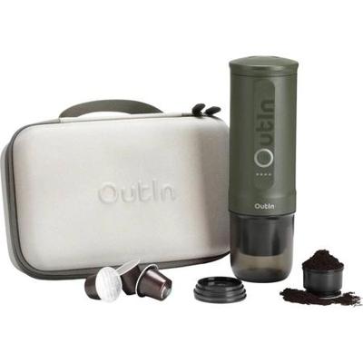 Outin Draagbare elektrische espressomachine met beschermkoffer - Nano reis cadeauset - snelle waterverwarming - Italiaans design - capsules & gemalen koffie - 20 bar - draagbare koffiemachine - reis & camping koffiezetapparaat - 12 volt Outin Draagbare elektrische espressomachine met beschermkoffer - Nano reis cadeauset - snelle waterverwarming - Italiaans design - capsules & gemalen koffie - 20 bar - draagbare koffiemachine - reis & camping koffiezetapparaat - 12 volt