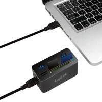 LogiLink CR0042 hub & concentrator USB 3.0 (3.1 Gen 1) Type-A 5000 Mbit/s - thumbnail