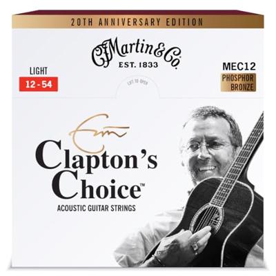 Martin Strings MEC12 Clapton's Choice Phosphor Bronze Light 20th Anniversary Edition 12-54 snarenset voor westerngitaar