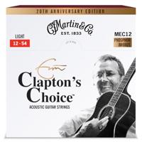 Martin Strings MEC12 Clapton&apos;s Choice Phosphor Bronze Light 20th Anniversary Edition 12-54 snarenset voor westerngitaar - thumbnail