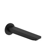 Baduitloop HansGrohe Rebris E Mat Zwart - thumbnail