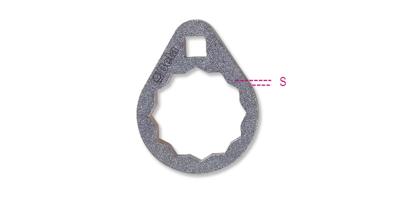 Beta Twaalfkant platte oliefilter sleutels voor moeilijk te bereiken oliefilter 1493B 36 - 014930536