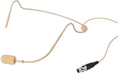 Monacor HSE-340/SK Spraakmicrofoon Headset Zendmethode:Kabelgebonden Incl. windkap Mini-XLR Kabelgebonden