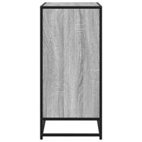 Dressoir 68x35x76 cm bewerkt hout grijs sonoma eikenkleurig - thumbnail