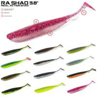 Molix RA Shad 9,5cm 6st. UV Orange Red Gold Flake - thumbnail