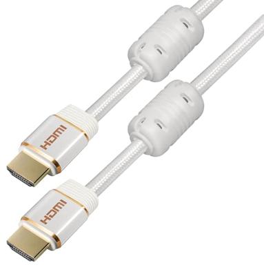 Maxtrack C 216-3 L HDMI-kabel HDMI Aansluitkabel HDMI-A-stekker, HDMI-A-stekker 3.00 m Wit 4K UHD