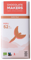 Chocolatemakers Awajun 52% donkere melk fairtrade bio 80 Gram - thumbnail